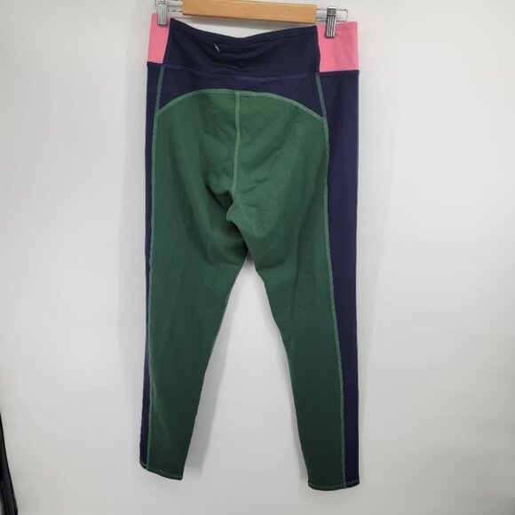 Boden Colorblock Leggings in Green, Pink, and Navy Size 12 - Picture 7 of 7
